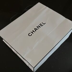 Chanel White Shopping Bag
